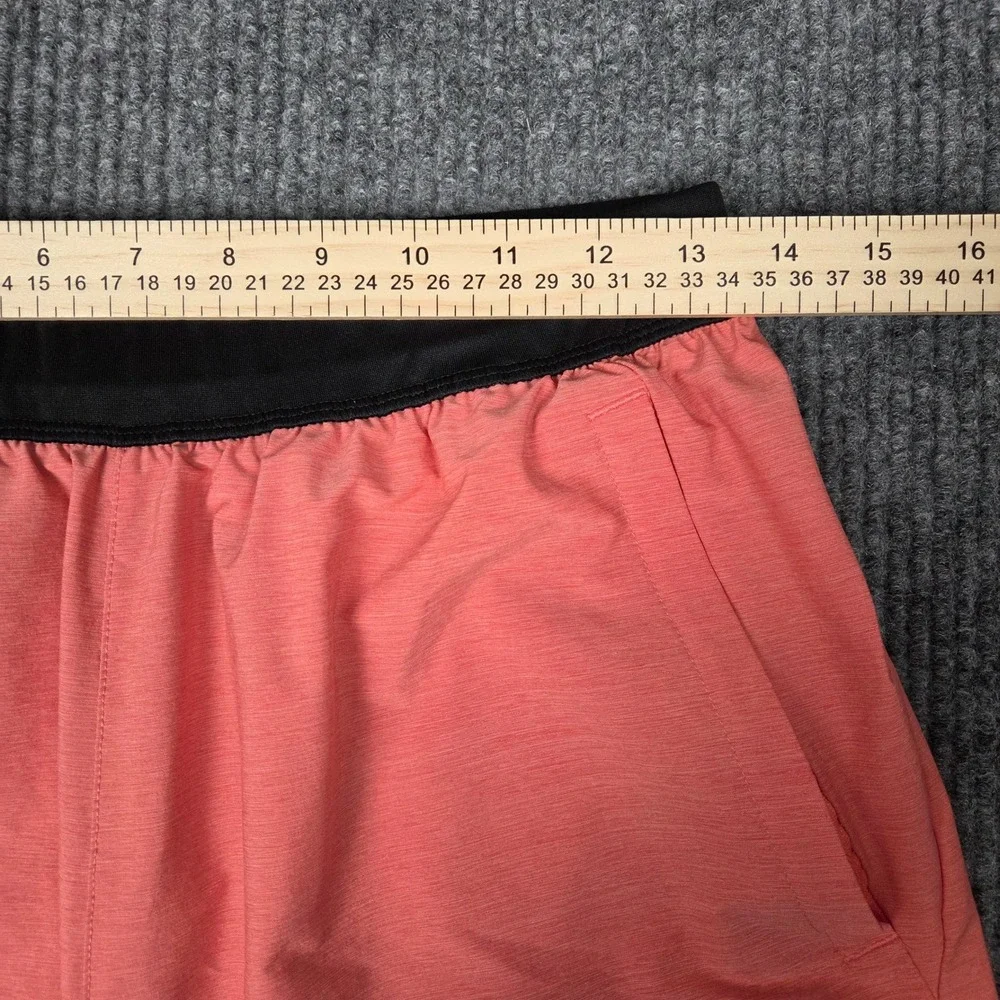 Adidas Mens Training Shorts Pink Coral Heathered Laser‎ Cut Vent Size Medium